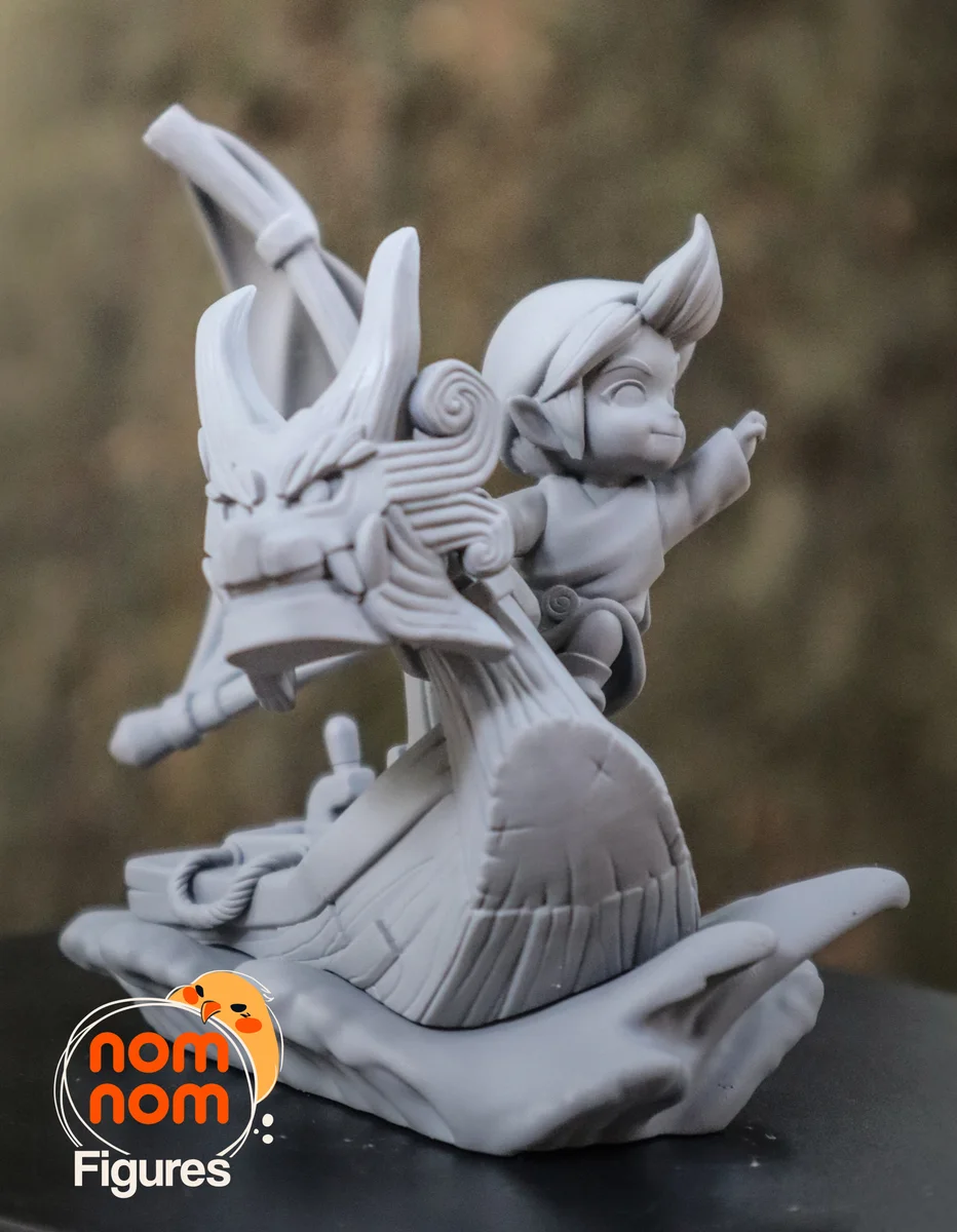 Chibi Wind Waker Link | Fan Art | 3D Printed Resin Model Garage Kit | *Un-Painted* | Nomnom 5