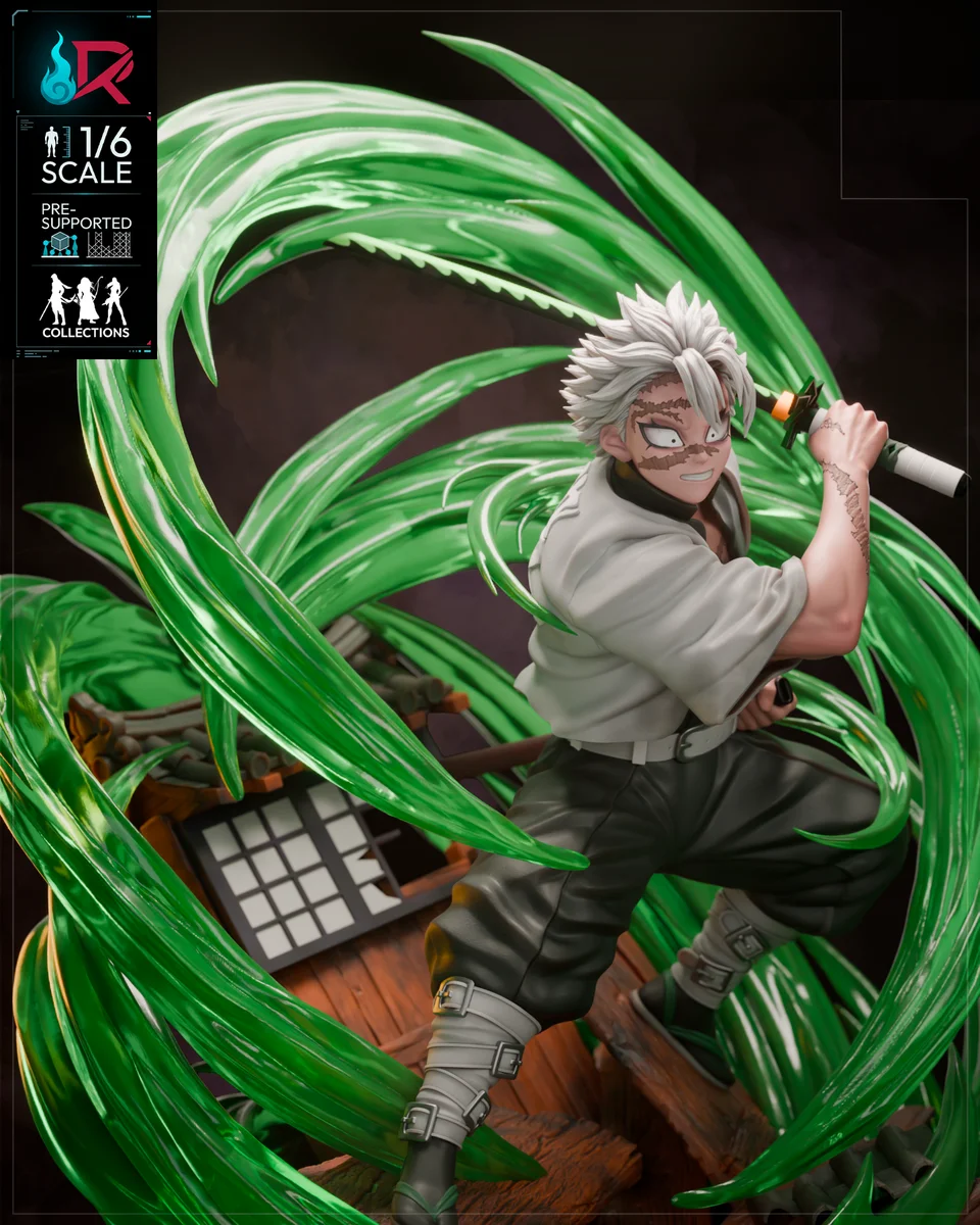Sanemi Shinazugawa | Fan Art | 3D Printed Resin Model Garage Kit | *Un-Painted* | Rechtag 3