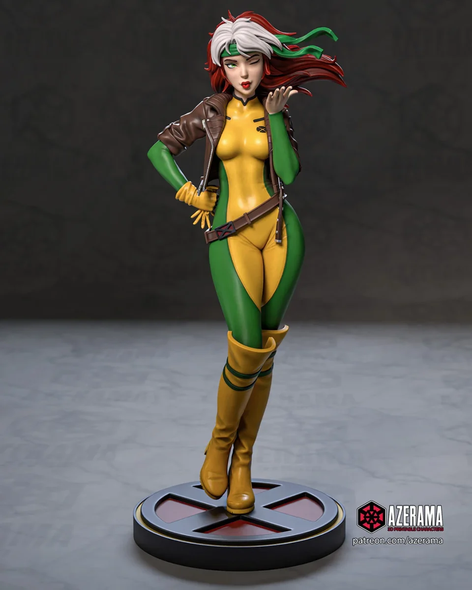 Rogue | Fan Art | 3D Printed Resin Model Garage Kit | *Un-Painted* | Azerama 2