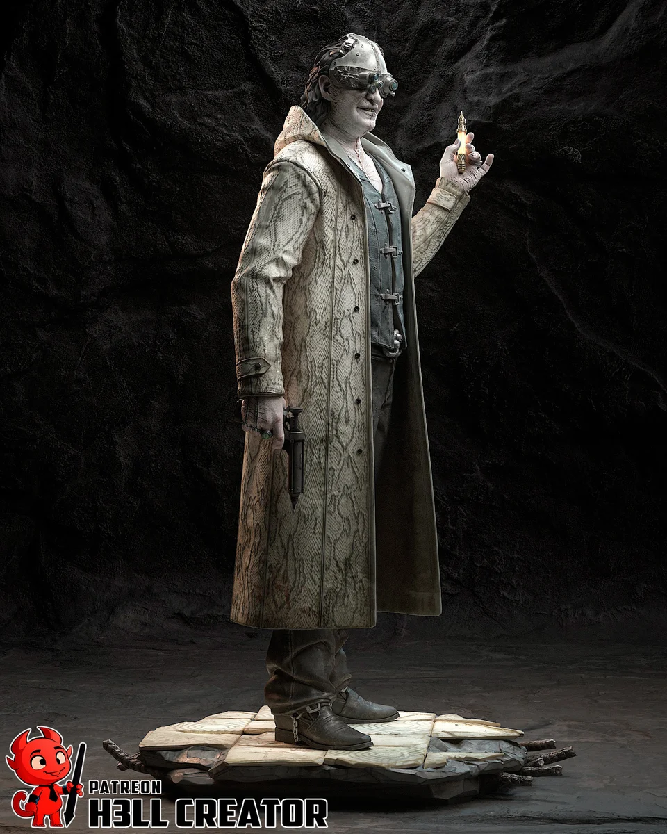 Victor Gideon | Fan Art | 3D Printed Resin Model Garage Kit | *Un-Painted* | H3LL Creator 4