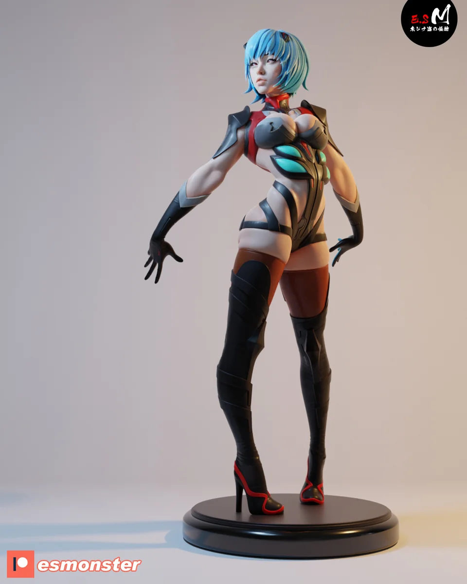 Eva Rei | Fan Art | 3D Printed Resin Model Garage Kit | *Un-Painted* | ES Monster 5