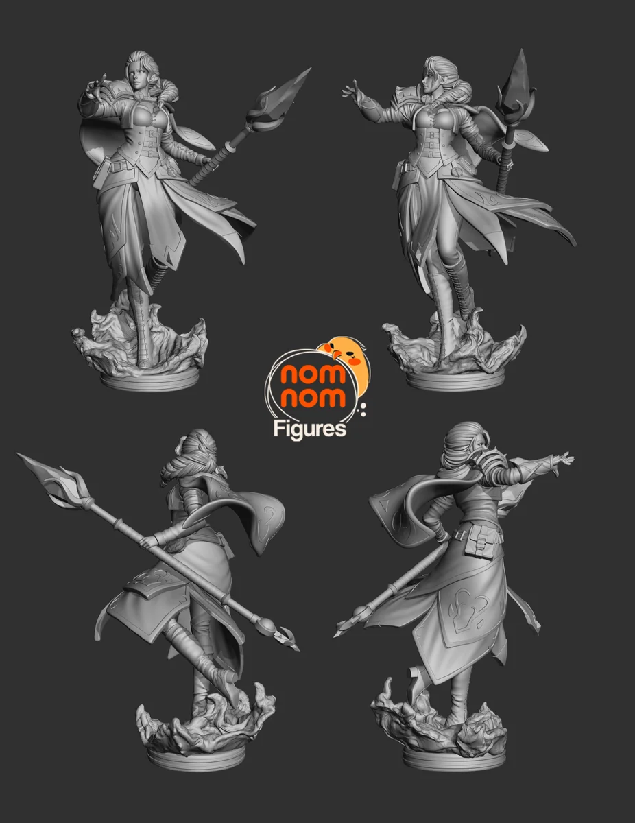 Jaina Proudmoore | Fan Art | 3D Printed Resin Model Garage Kit | *Un-Painted* | Nomnom 4