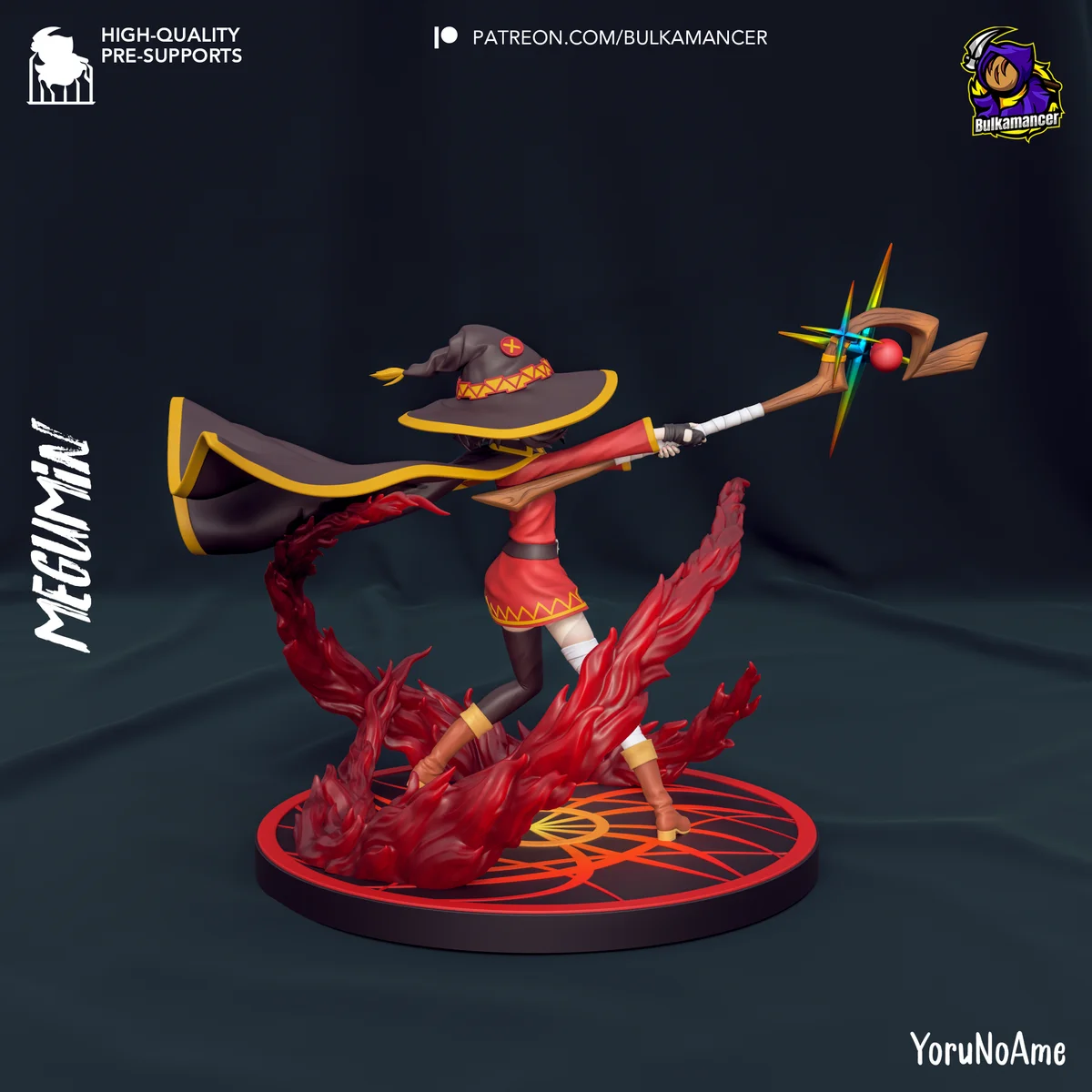 Megumin | Fan Art | 3D Printed Resin Model Garage Kit | *Un-Painted* | Bulkamancer 4