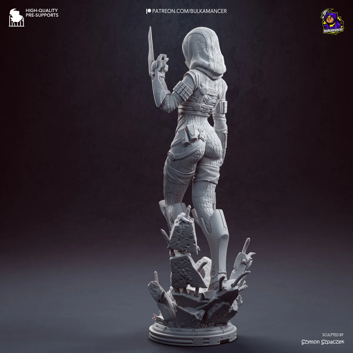 Tali | Fan Art | 3D Printed Resin Model Garage Kit | *Un-Painted* | Bulkamancer 7