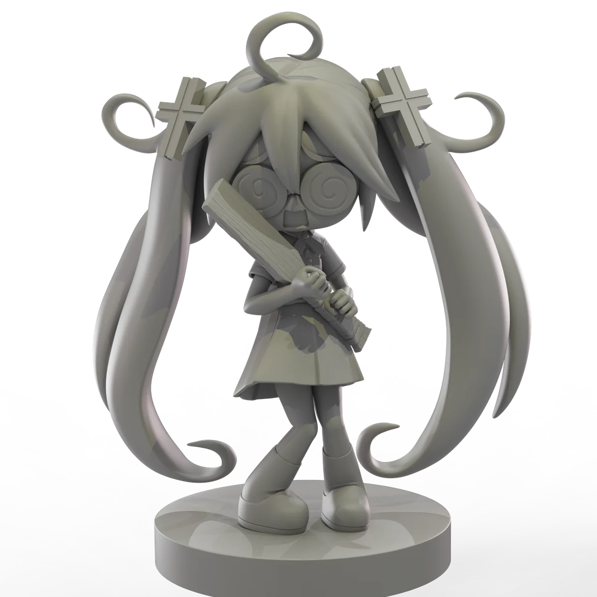 Chibi Miku | Fan Art | 3D Printed Resin Model Garage Kit | *Un-Painted* | Yoru Studio 4