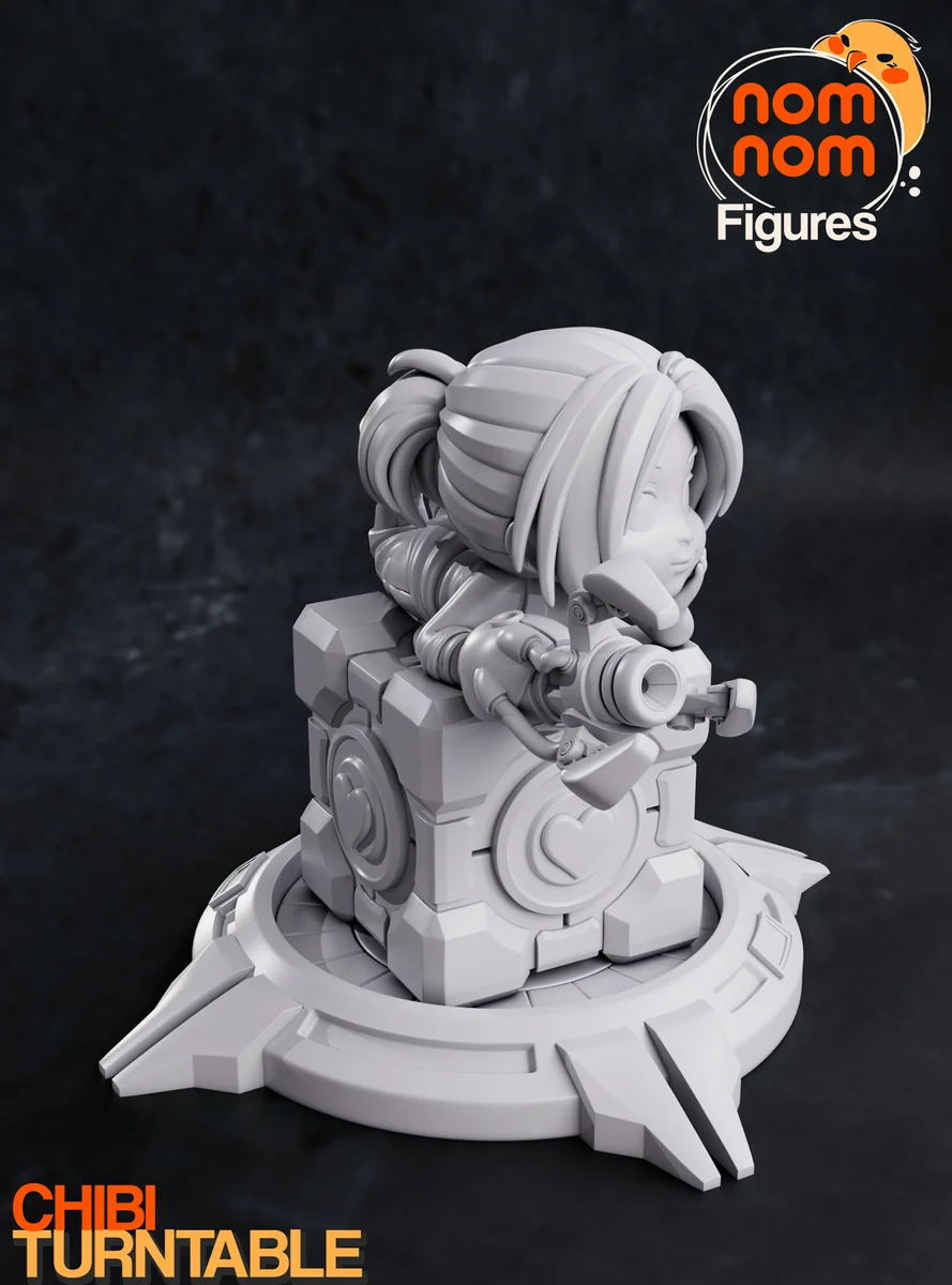 Chibi Chell | Fan Art | 3D Printed Resin Model Garage Kit | *Un-Painted* | Nomnom 7