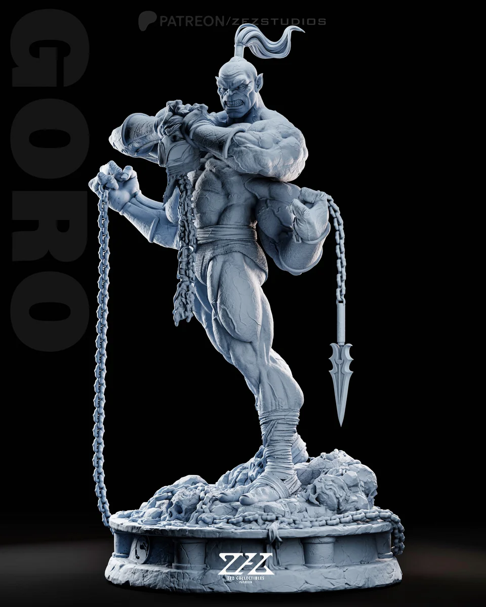 Goro | Fan Art | 3D Printed Resin Model Garage Kit | *Un-Painted* | ZEZ Studio 10