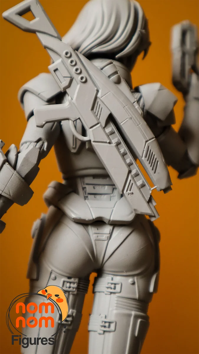 Commander Female Shepard | Fan Art | 3D Printed Resin Model Garage Kit | *Un-Painted* | Nomnom 8