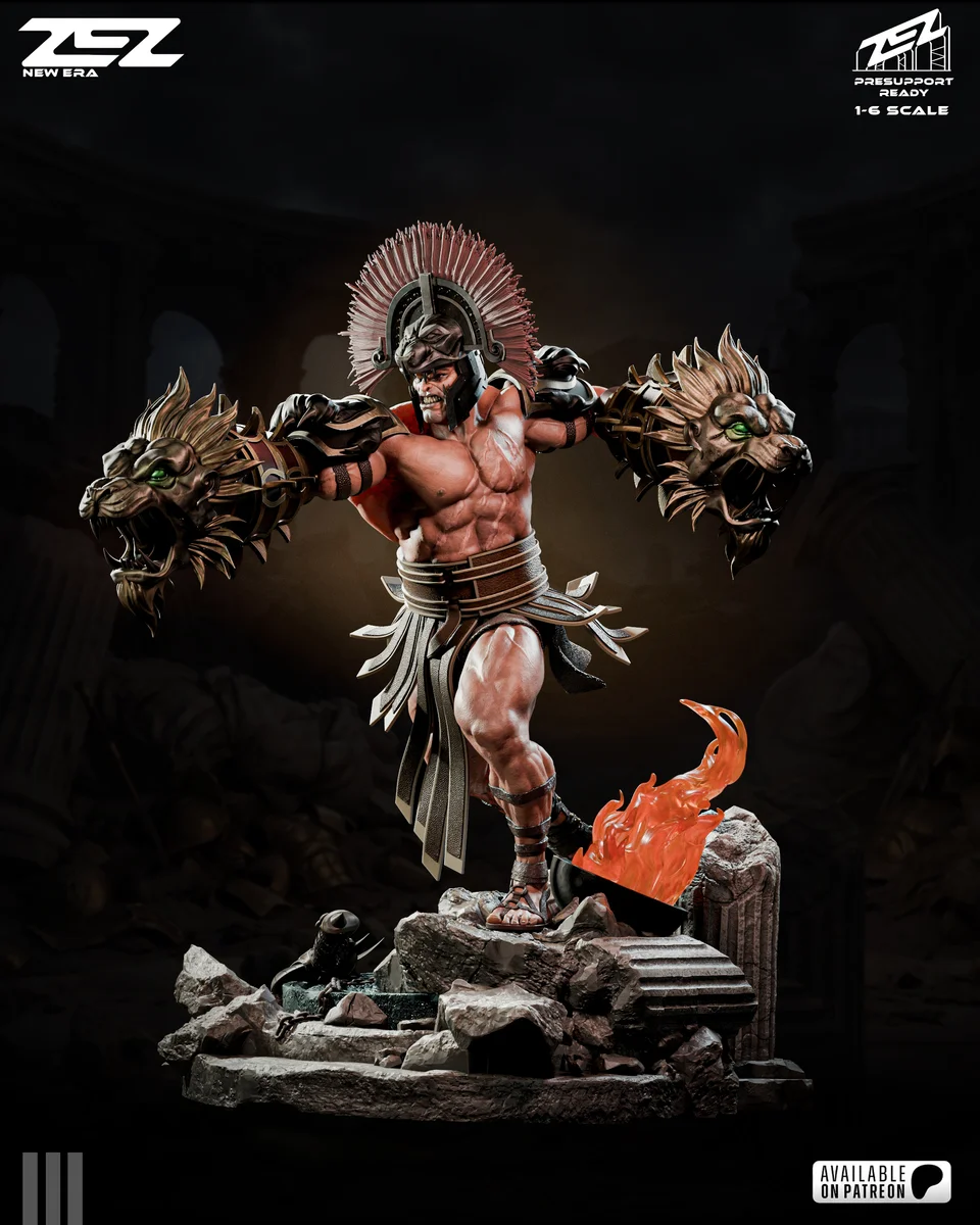 Hercules | Fan Art | 3D Printed Resin Model Garage Kit | *Un-Painted* | ZEZ Studio 6