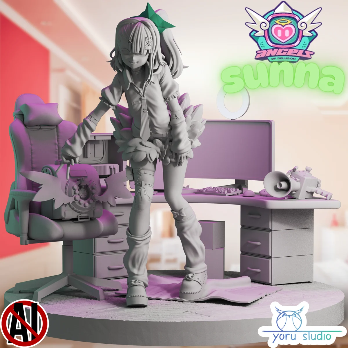Sunna | Fan Art | 3D Printed Resin Model Garage Kit | *Un-Painted* | Yoru Studio 6