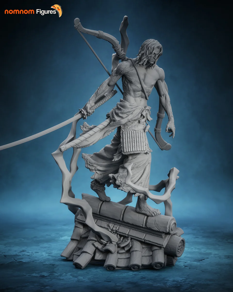 Genichiro Ashina | Fan Art | 3D Printed Resin Model Garage Kit | *Un-Painted* | Nomnom 15