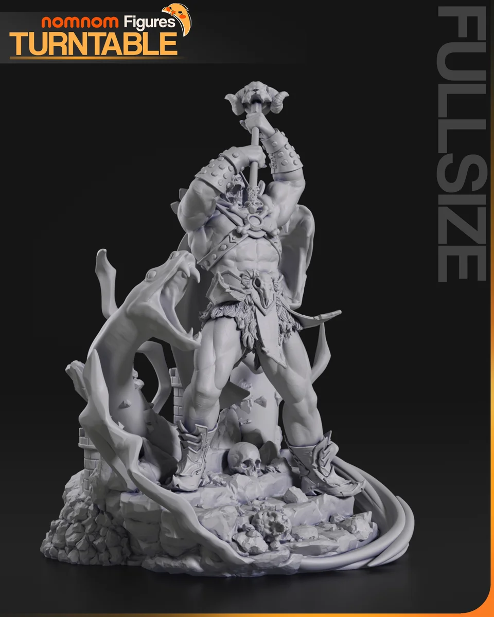 Skeletor | Fan Art | 3D Printed Resin Model Garage Kit | *Un-Painted* | Nomnom 5