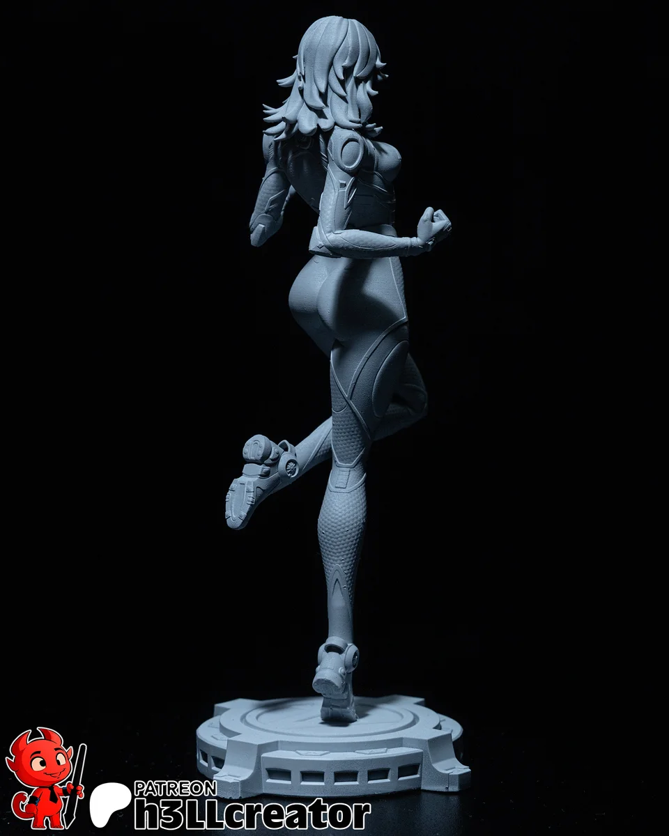 Invisible Woman | Fan Art | 3D Printed Resin Model Garage Kit | *Un-Painted* | H3LL Creator 12