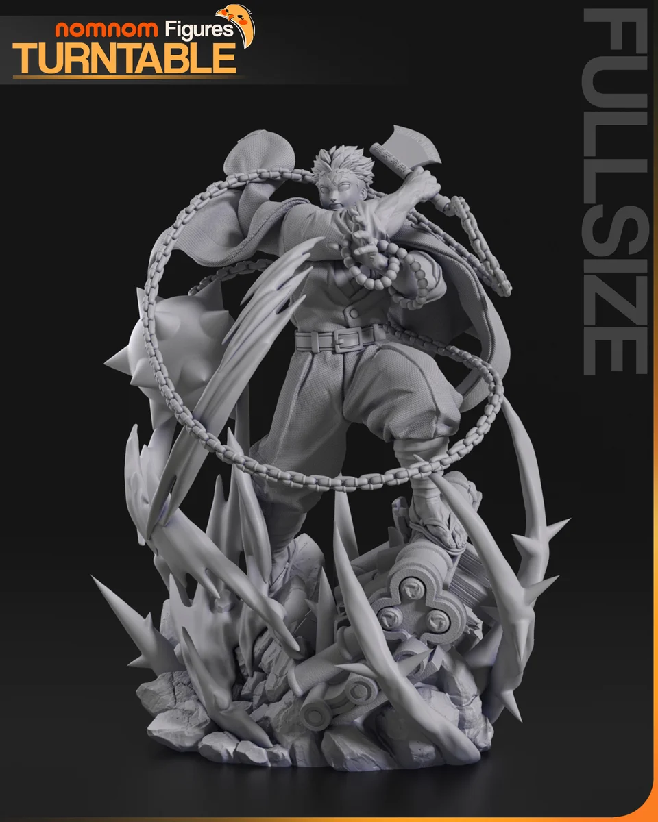 Gyomei | Fan Art | 3D Printed Resin Model Garage Kit | *Un-Painted* | Nomnom 4