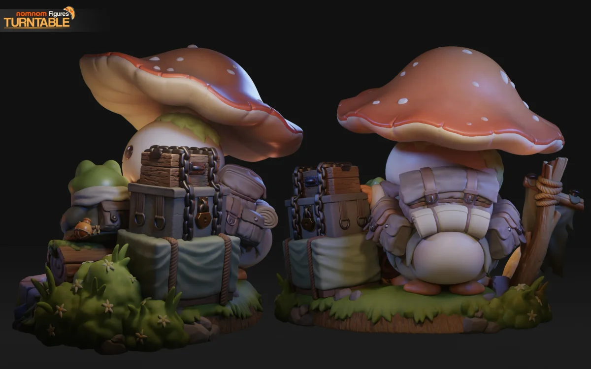 Chibi - A friend by the Water | Fan Art | 3D Printed Resin Model Garage Kit | *Un-Painted* | Nomnom 7