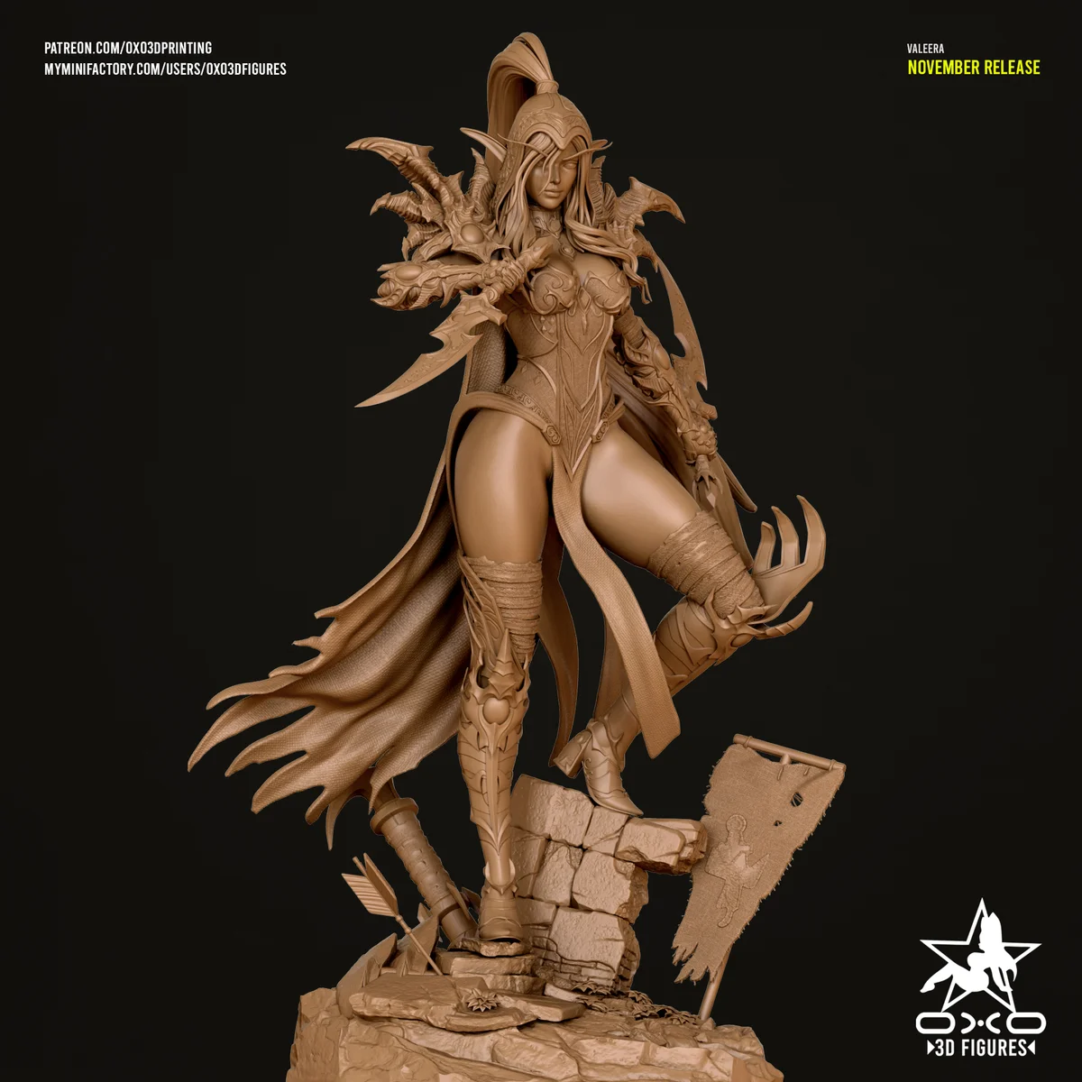 Valeera Sanguinar | Fan Art | 3D Printed Resin Model Garage Kit | *Un-Painted* | OXO3D 8