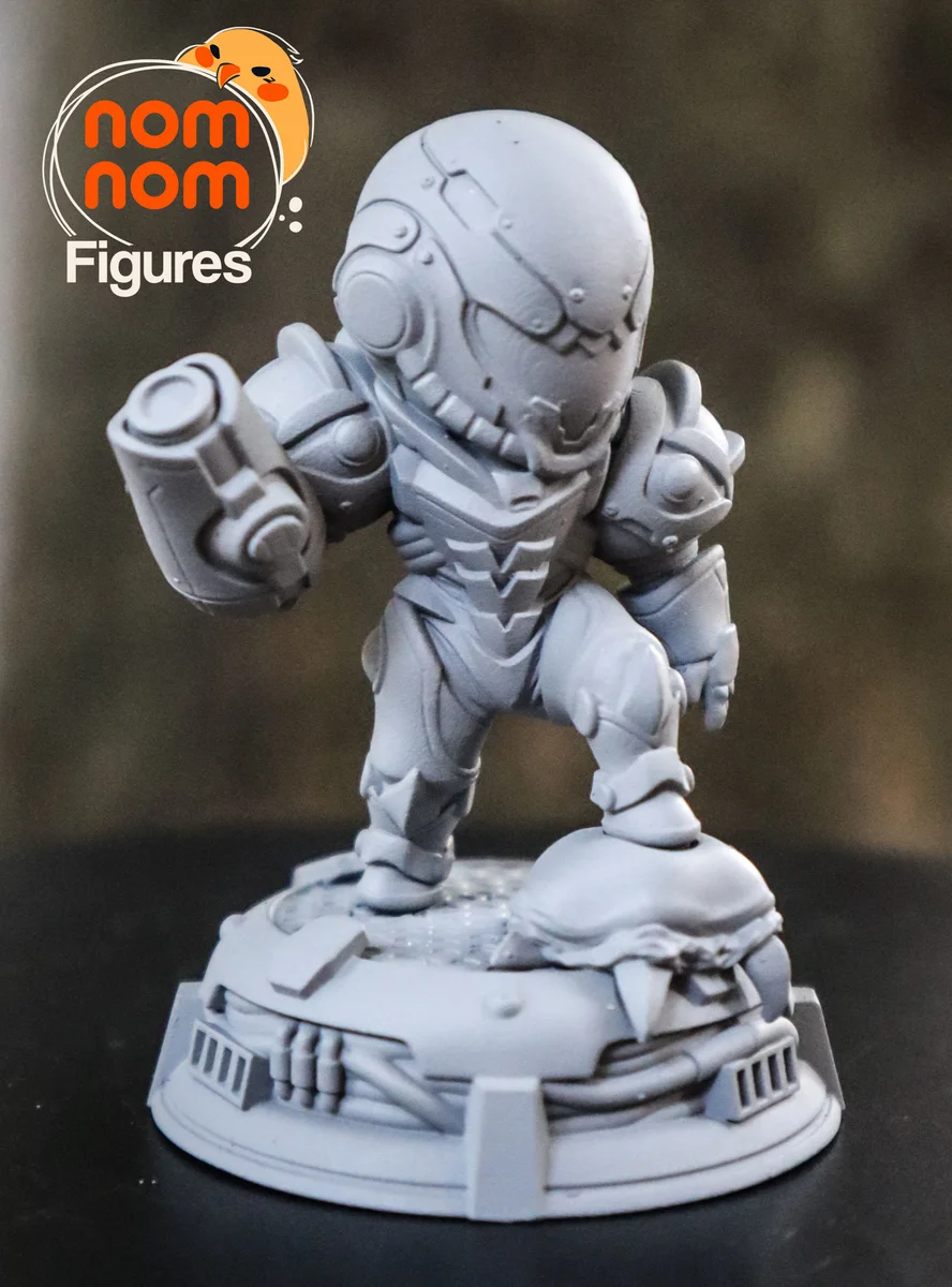 Chibi Samus | Fan Art | 3D Printed Resin Model Garage Kit | *Un-Painted* | Nomnom 6