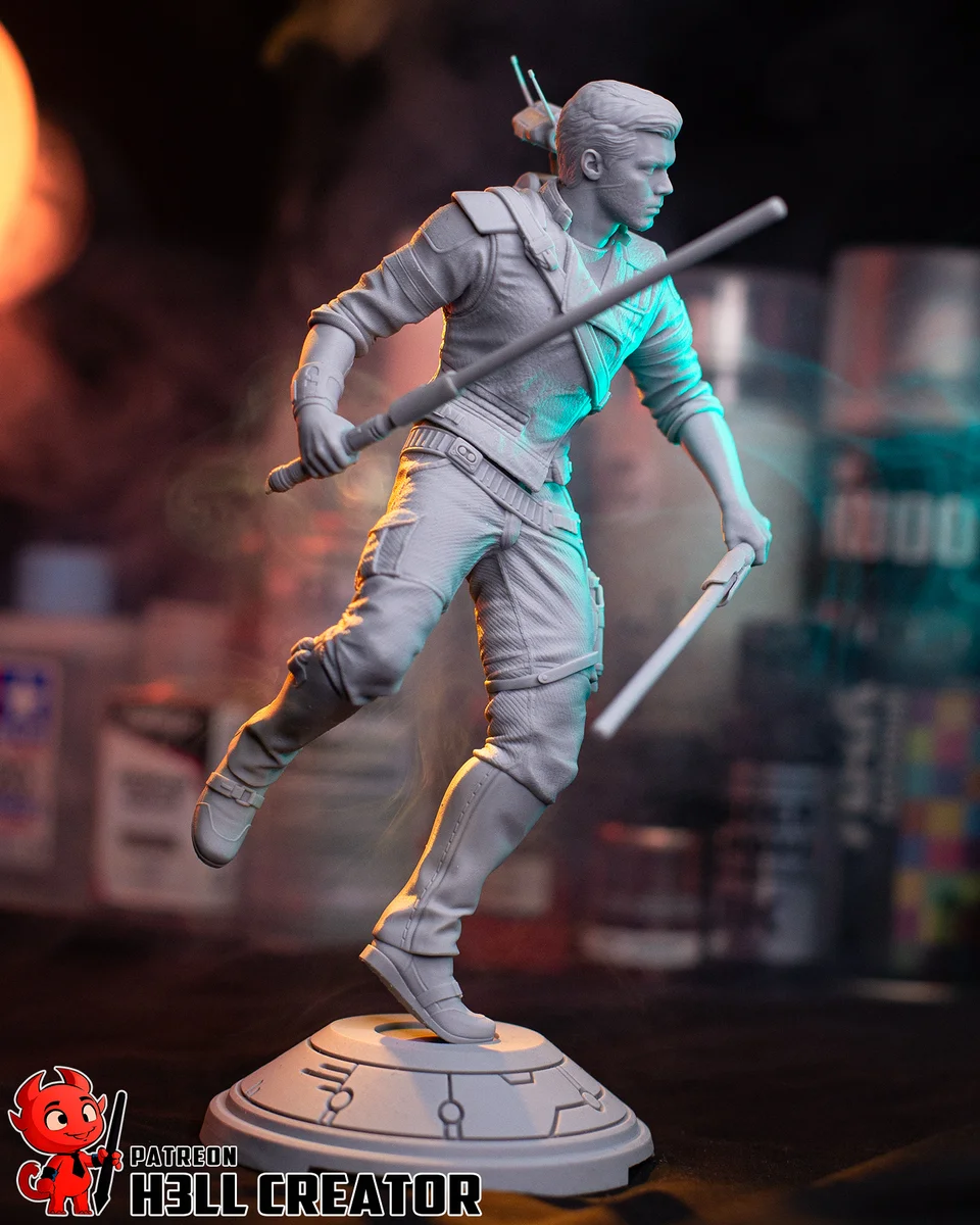 Cal Kestis | Fan Art | 3D Printed Resin Model Garage Kit | *Un-Painted* | H3LL Creator 11