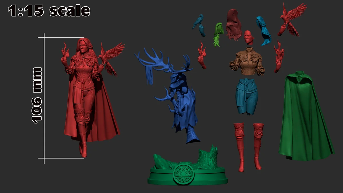 Yennefer of Vengerberg | Fan Art | 3D Printed Resin Model Garage Kit | *Un-Painted* | H3LL Creator 5
