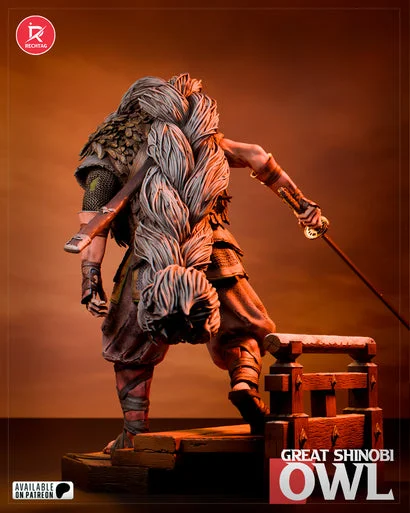Great Shinobi Owl | Fan Art | 3D Printed Resin Model Garage Kit | *Un-Painted* | Rechtag 4