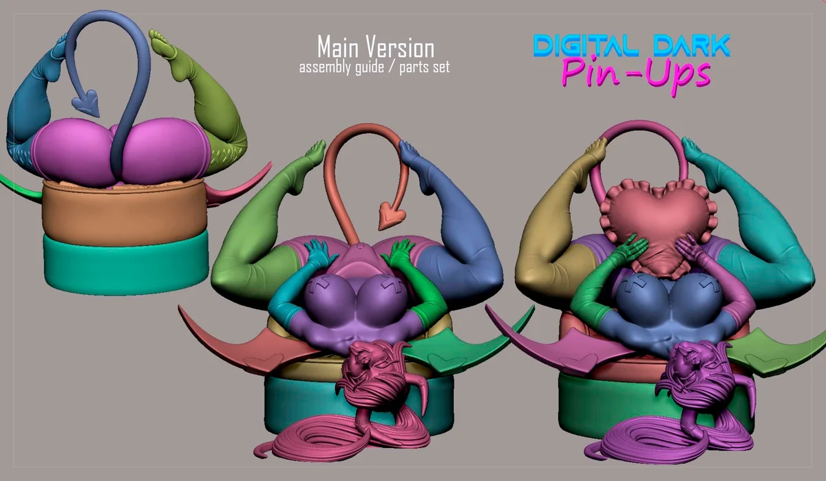 Verosika | Fan Art | 3D Printed Resin Model Garage Kit | *Un-Painted* | Digital Dark 2