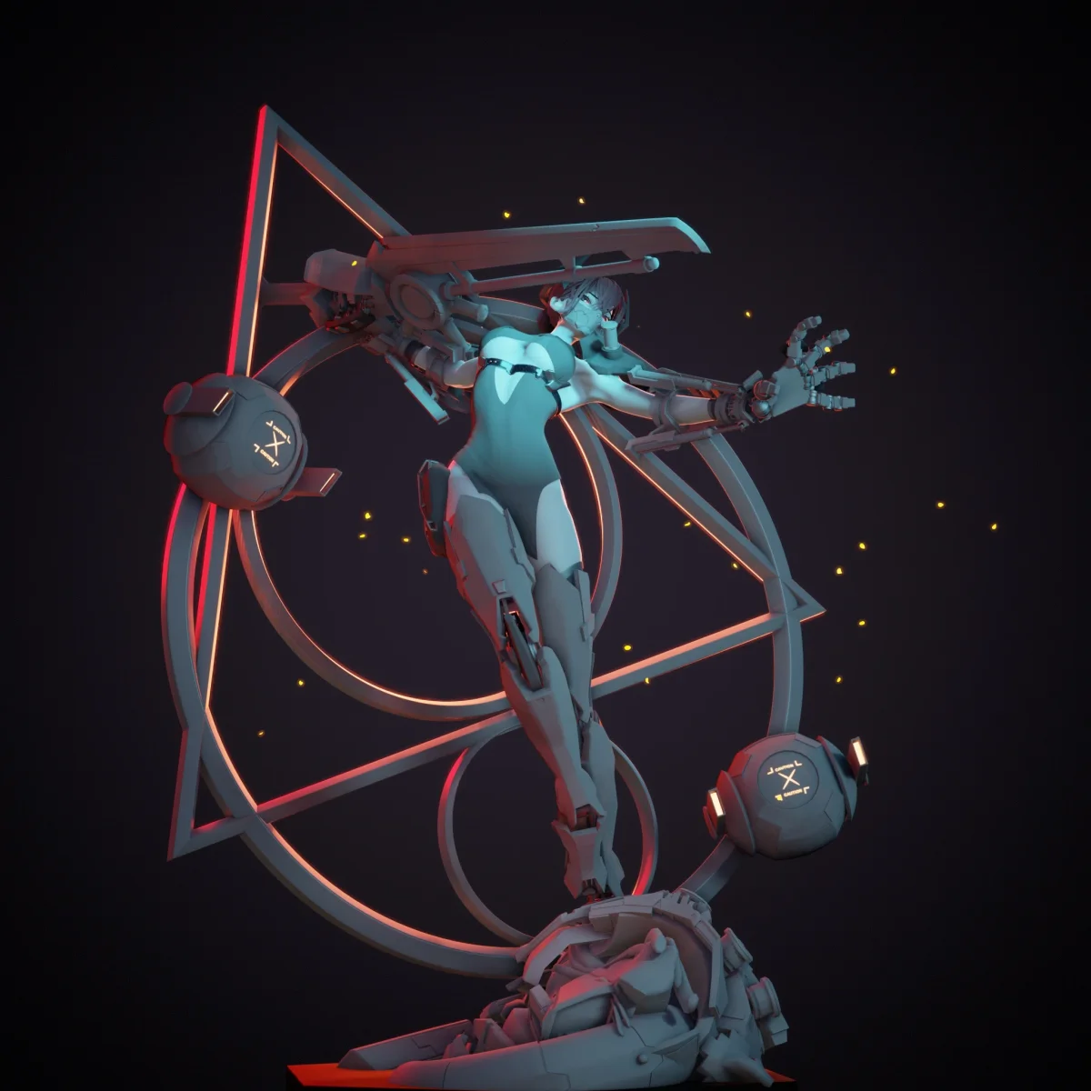 Project Code Red | Fan Art | 3D Printed Resin Model Garage Kit | *Un-Painted* | Hybris Studios 4
