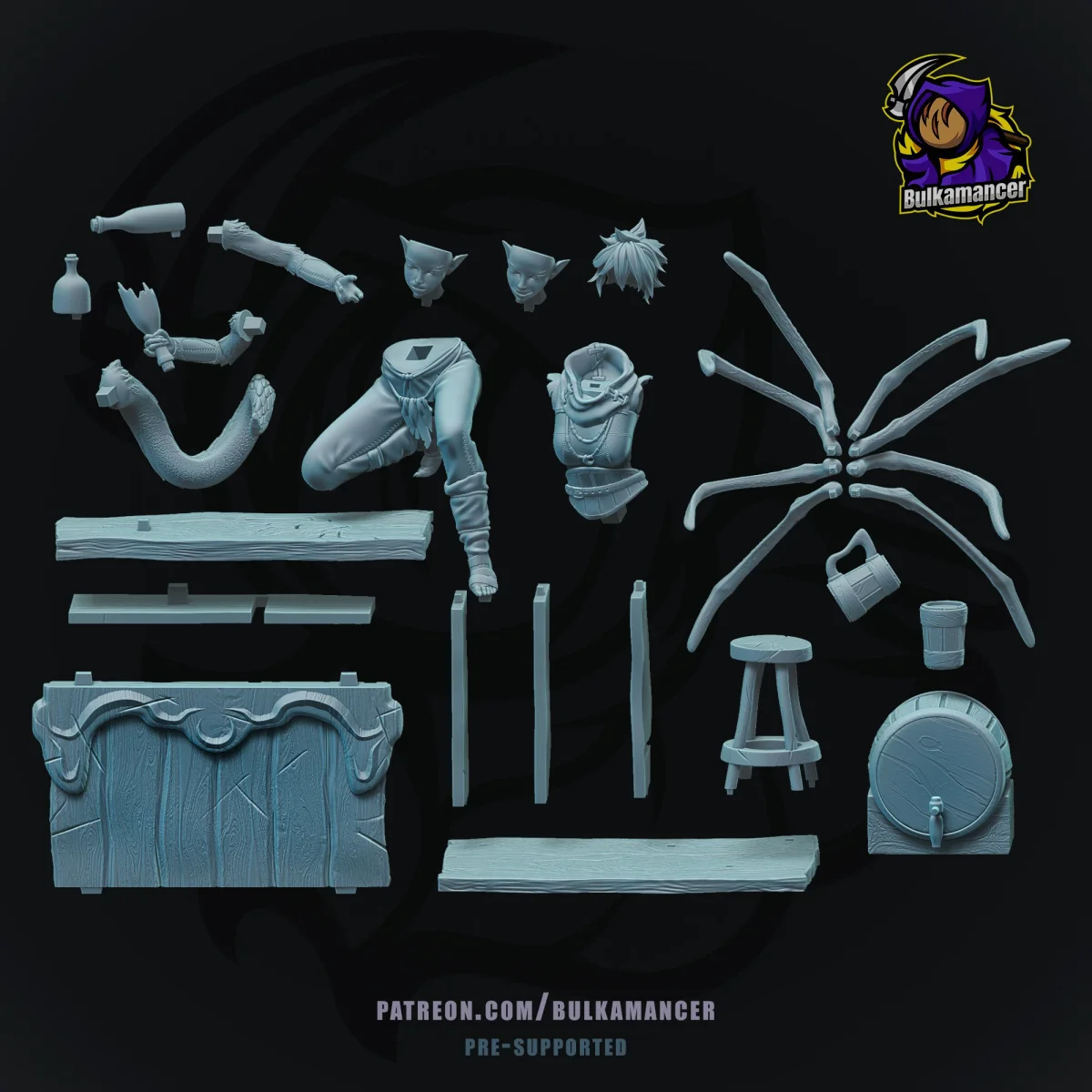 Wenduag | Fan Art | 3D Printed Resin Model Garage Kit | *Un-Painted* | Bulkamancer 7