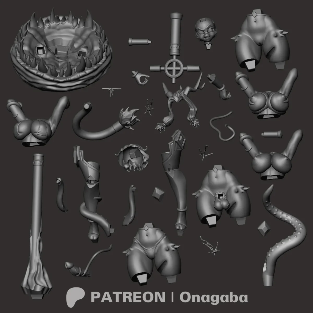 Sybil | Fan Art | 3D Printed Resin Model Garage Kit | *Un-Painted* | ONAGABA 15