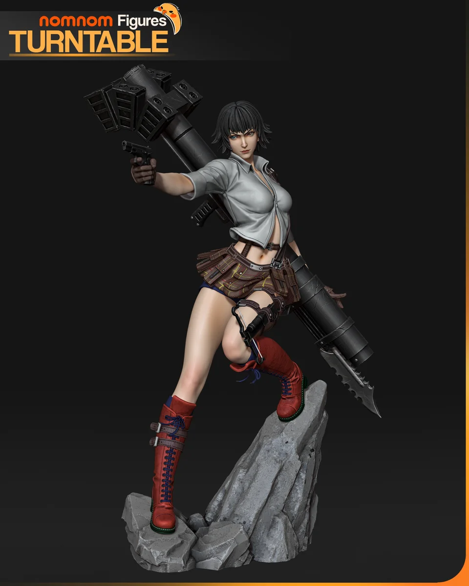 Lady - Devil May Cry | Fan Art | 3D Printed Resin Model Garage Kit | *Un-Painted* | Nomnom 4