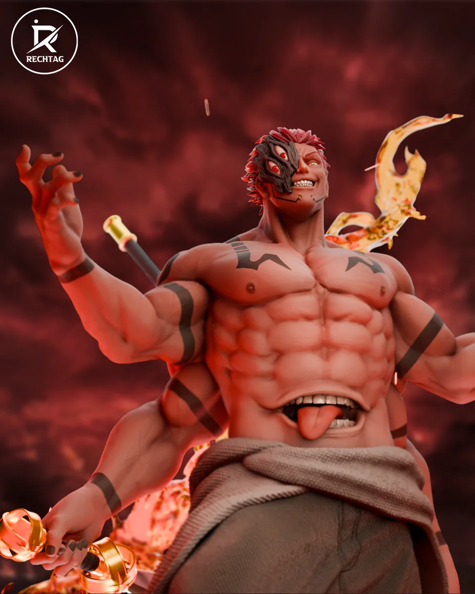 Ryomen Sukuna | Fan Art | 3D Printed Resin Model Garage Kit | *Un-Painted* | Rechtag 5