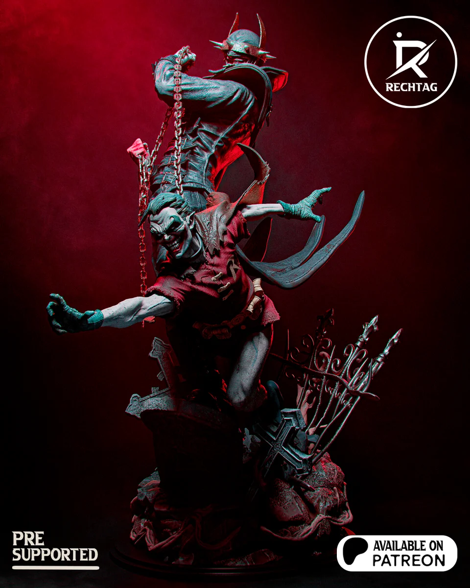 Batman Who Laughs | Fan Art | 3D Printed Resin Model Garage Kit | *Un-Painted* | Rechtag 5
