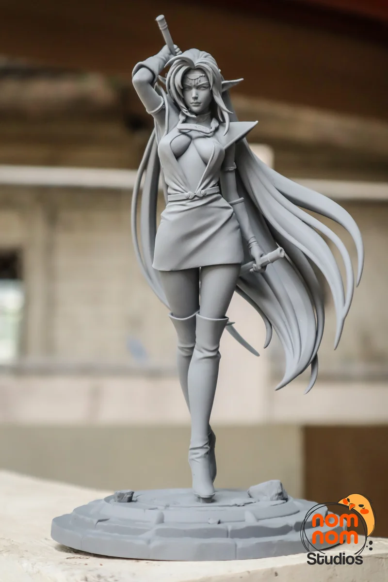 Pirotess | Fan Art | 3D Printed Resin Model Garage Kit | *Un-Painted* | Nomnom 9