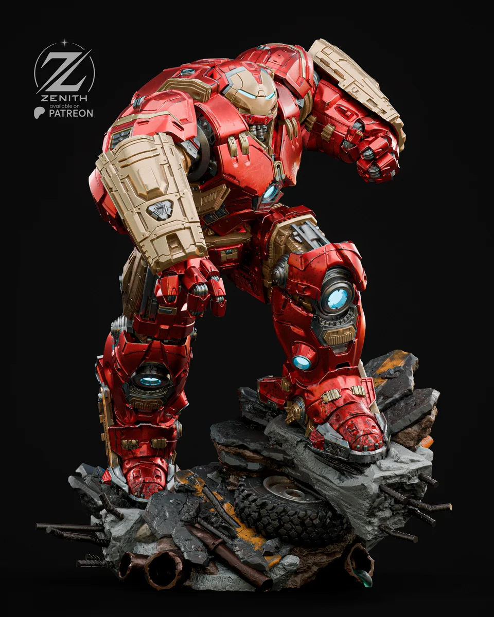 Hulkbuster | Fan Art | 3D Printed Resin Model Garage Kit | *Un-Painted* | Zenith Studios 8