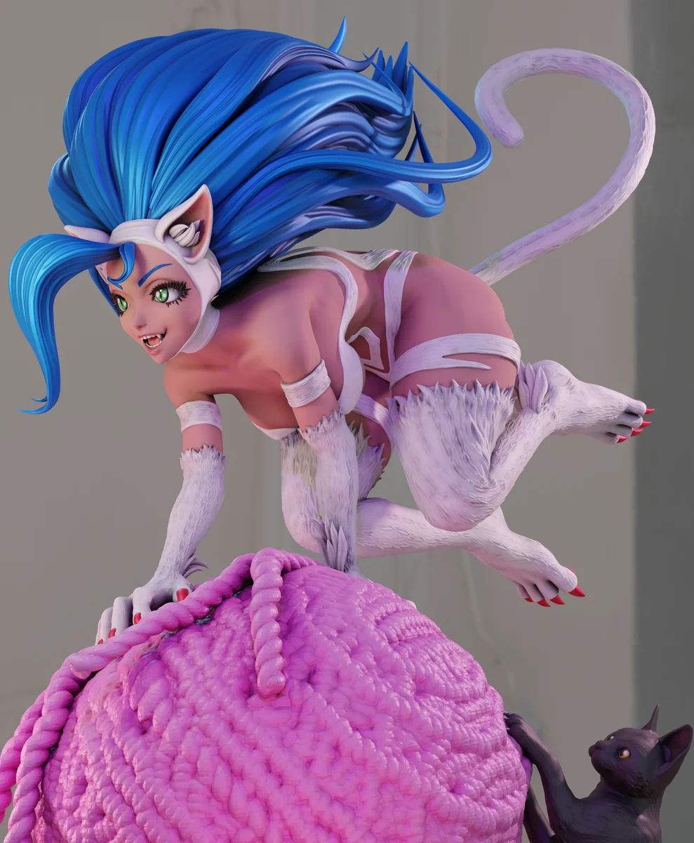 Felicia | Fan Art | 3D Printed Resin Model Garage Kit | *Un-Painted* | Momoji 3