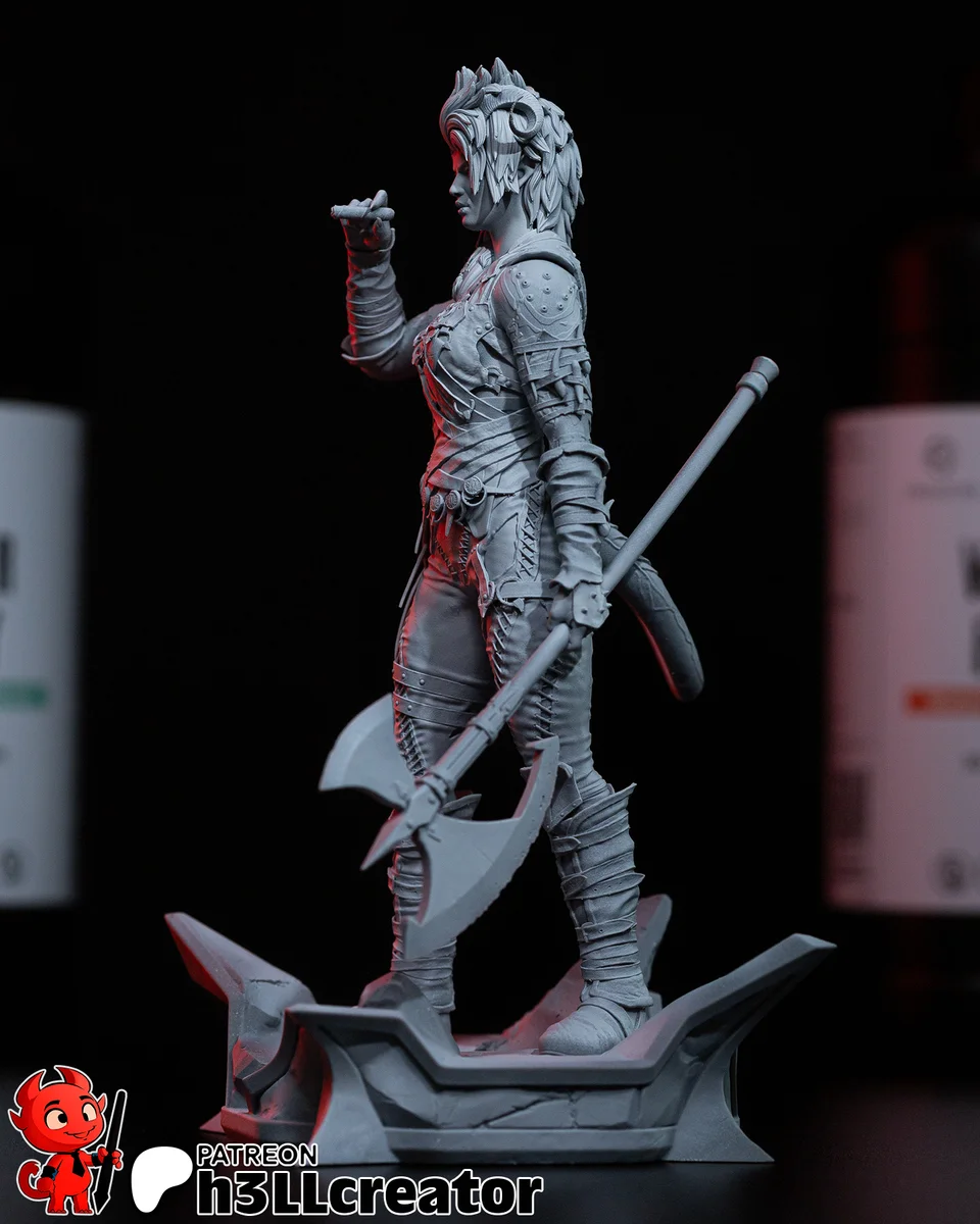 Karlach | Fan Art | 3D Printed Resin Model Garage Kit | *Un-Painted* | H3LL Creator 7