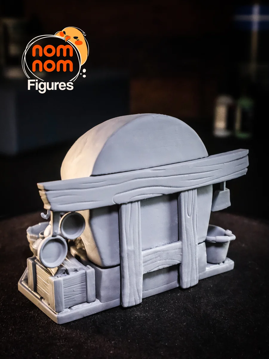 Chibi Calcifer | Fan Art | 3D Printed Resin Model Garage Kit | *Un-Painted* | Nomnom 10