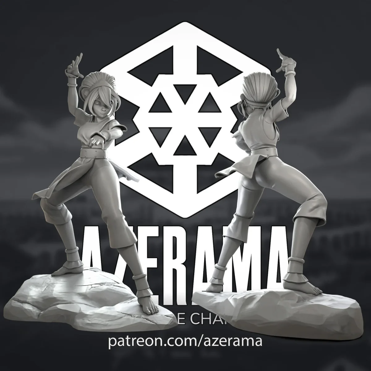Adult Toph | Fan Art | 3D Printed Resin Model Garage Kit | *Un-Painted* | Azerama 4