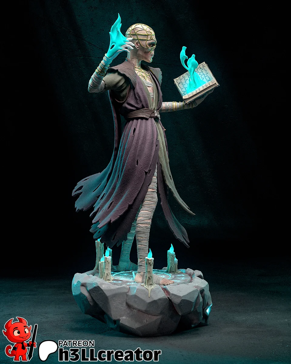 Withers | Fan Art | 3D Printed Resin Model Garage Kit | *Un-Painted* | H3LL Creator 4