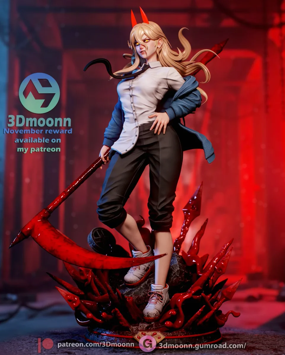 Power | Fan Art | 3D Printed Resin Model Garage Kit | *Un-Painted* | 3DMoonn 3