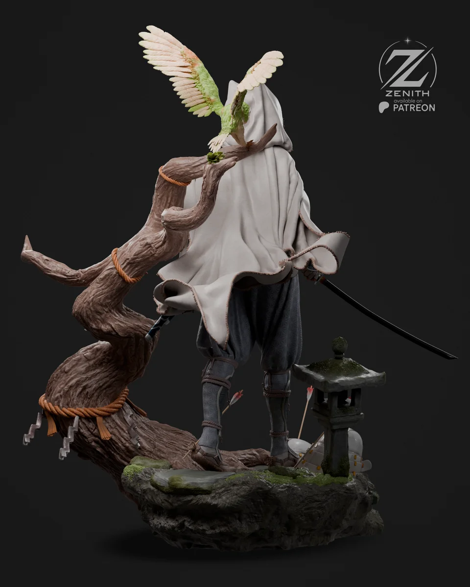 Samurai Ahsoka | Fan Art | 3D Printed Resin Model Garage Kit | *Un-Painted* | Zenith Studios 4