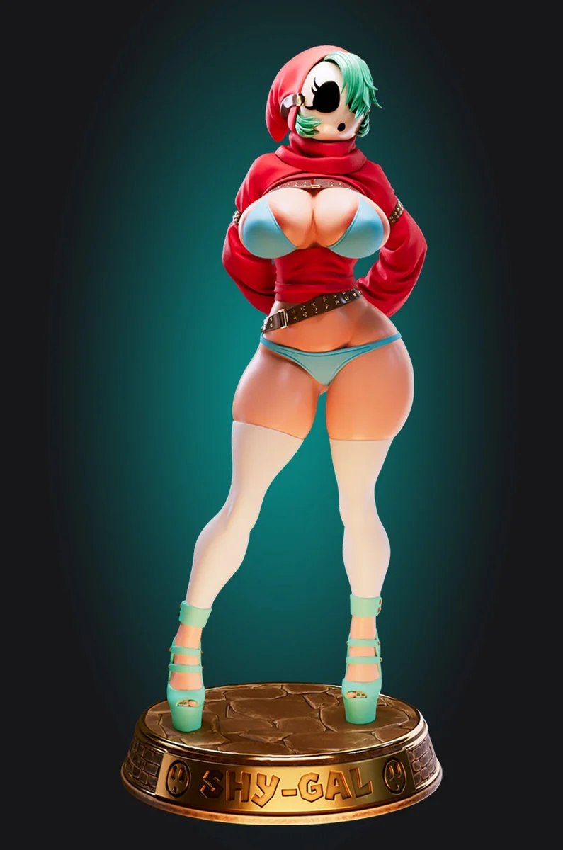 Shy Gal | Fan Art | 3D Printed Resin Model Garage Kit | *Un-Painted* | Officer Rhu 2