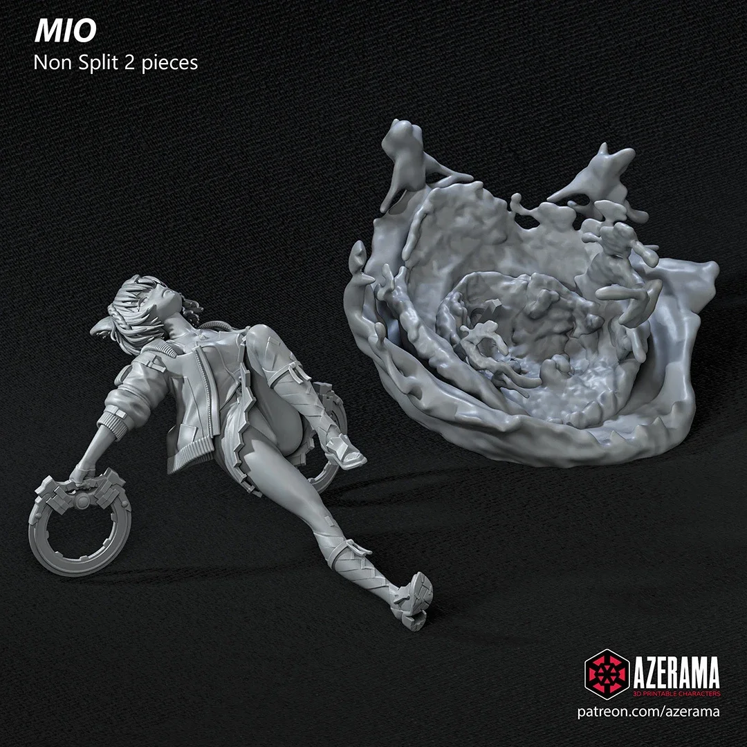 Mio | Fan Art | 3D Printed Resin Model Garage Kit | *Un-Painted* | Azerama 3