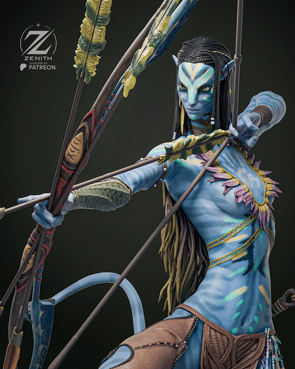 Neytiri | Fan Art | 3D Printed Resin Model Garage Kit | *Un-Painted* | Zenith Studios 9