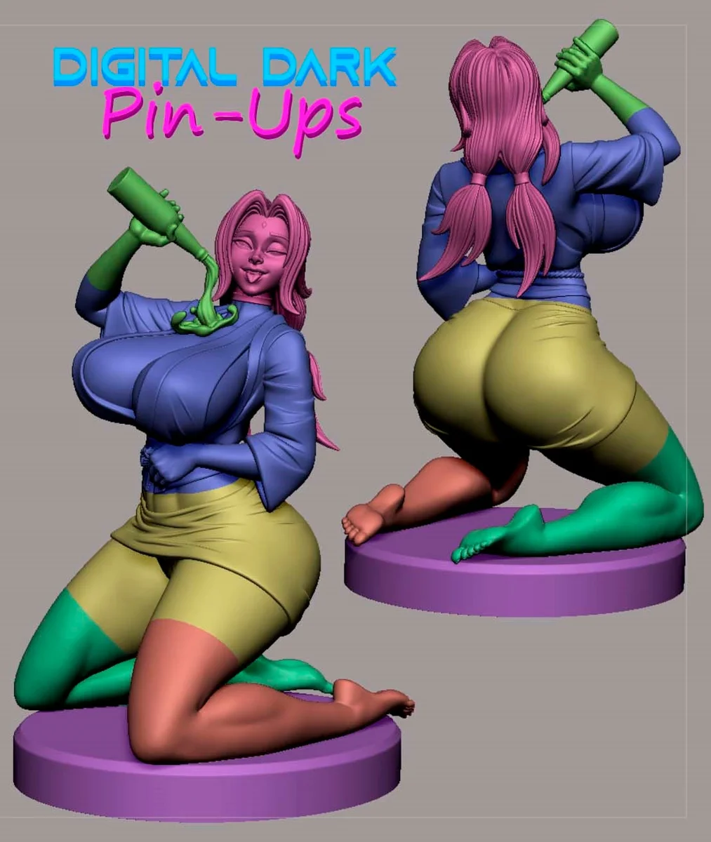 Tsunade | Fan Art | 3D Printed Resin Model Garage Kit | *Un-Painted* | Digital Dark 2