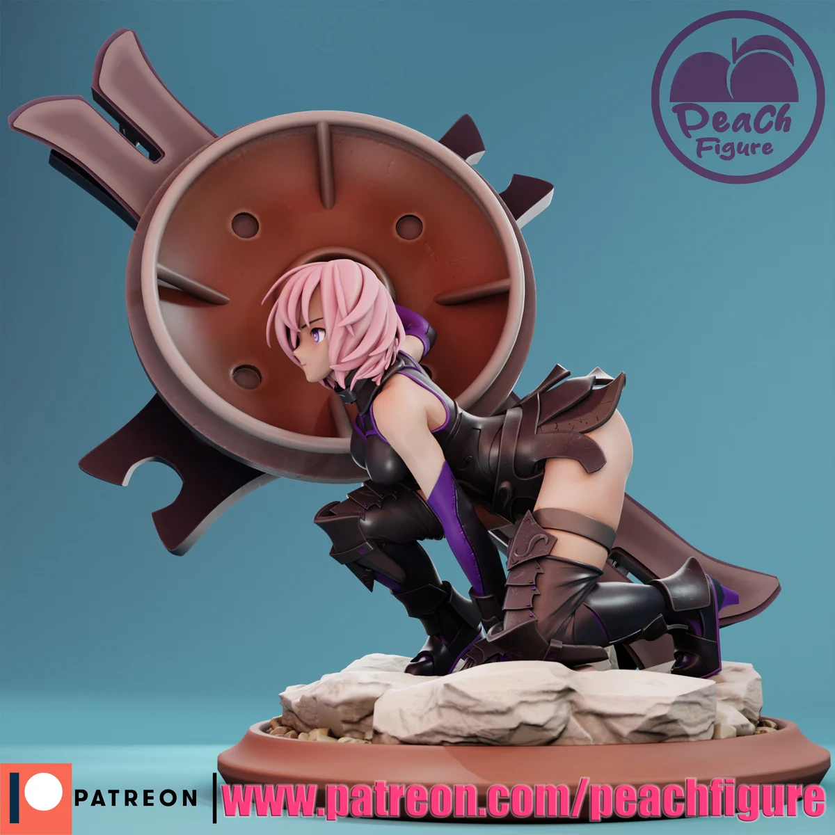 Mash Kyrielight | Fan Art | 3D Printed Resin Model Garage Kit | *Un-Painted* | Peach Figure 6