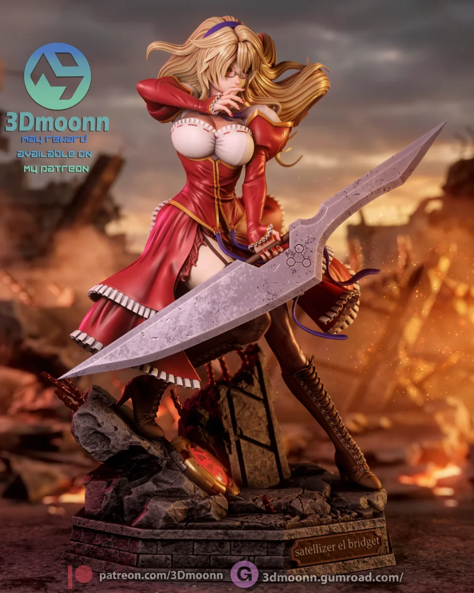 Satellizer L Bridget | Fan Art | 3D Printed Resin Model Garage Kit | *Un-Painted* | 3DMoonn 3