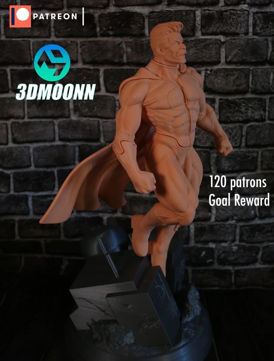 Omni Man | Fan Art | 3D Printed Resin Model Garage Kit | *Un-Painted* | 3DMoonn 4