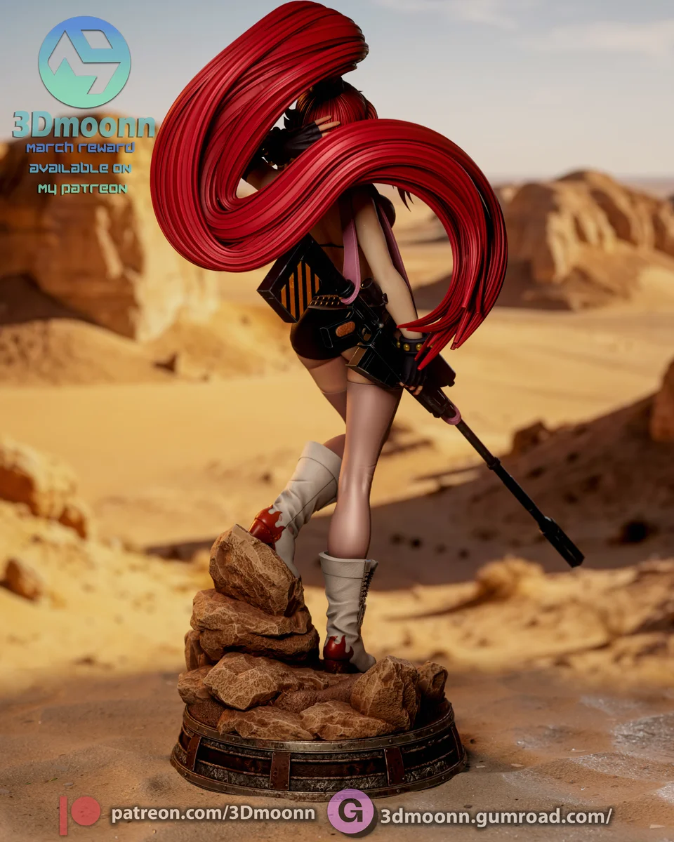 Yoko Littner | Fan Art | 3D Printed Resin Model Garage Kit | *Un-Painted* | 3DMoonn 5