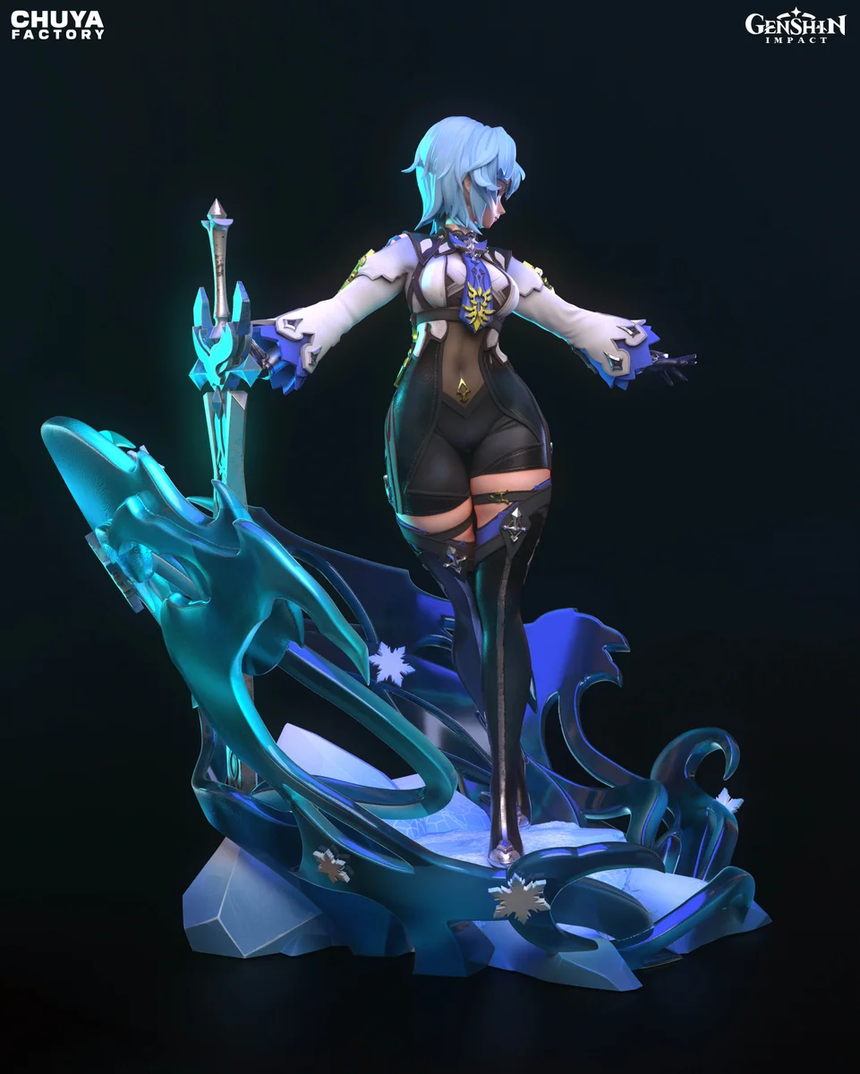 Eula | Fan Art | 3D Printed Resin Model Garage Kit | *Un-Painted* | Chuya Factory 4