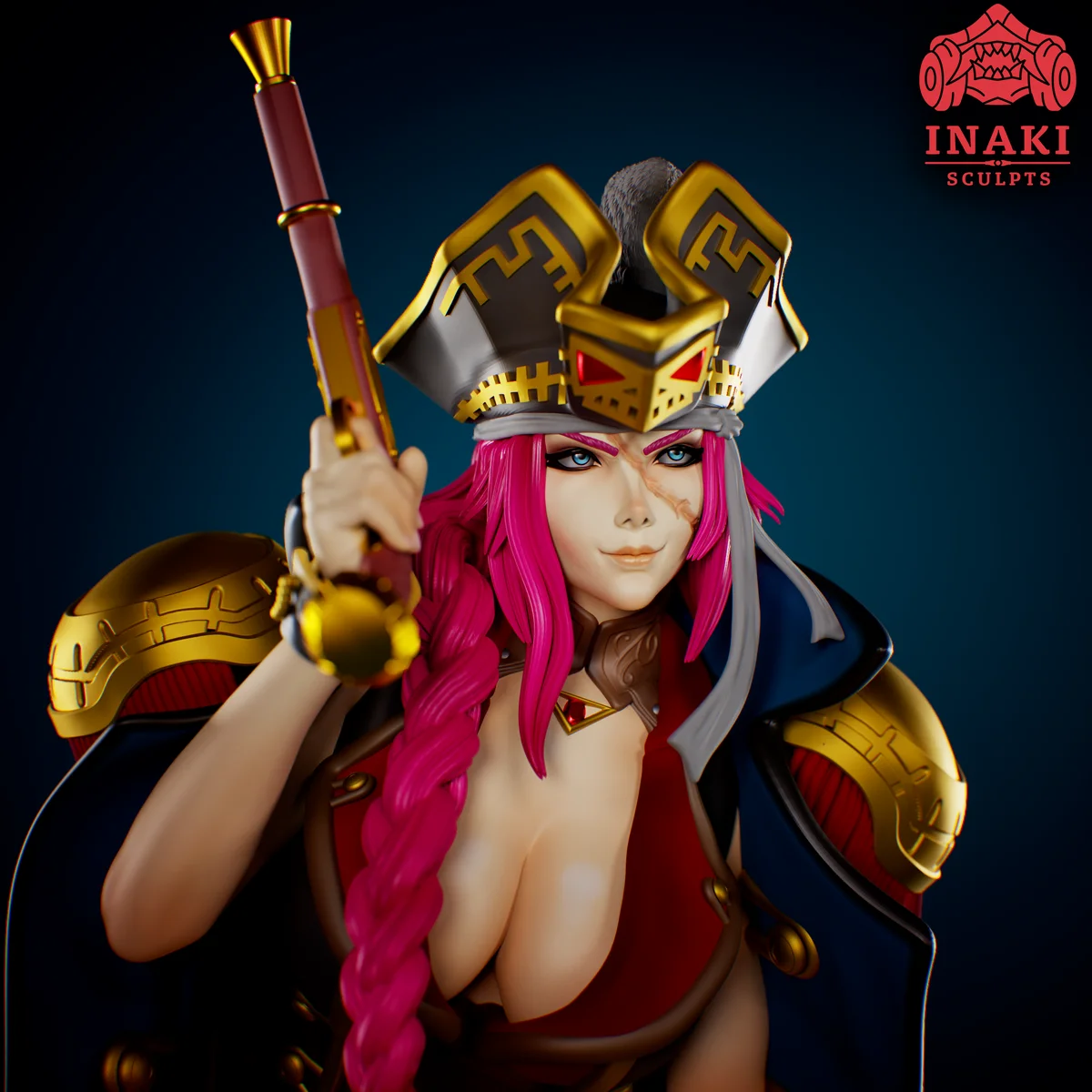 Francis Drake | Fan Art | 3D Printed Resin Model Garage Kit | *Un-Painted* | Inaki Sculpts 3